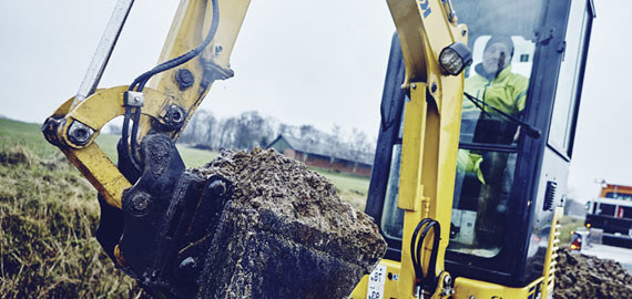 Gravearbejde minigraver